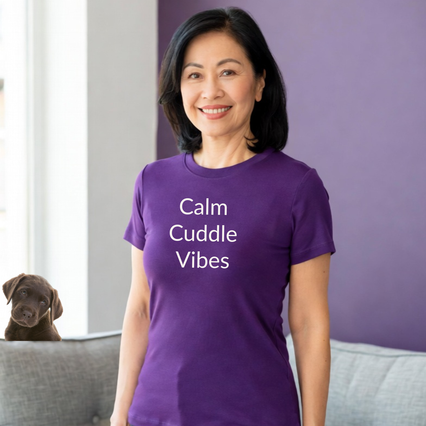 Calm Cuddle Vibes - Unisex T-shirt - Soft Style 100% Cotton
