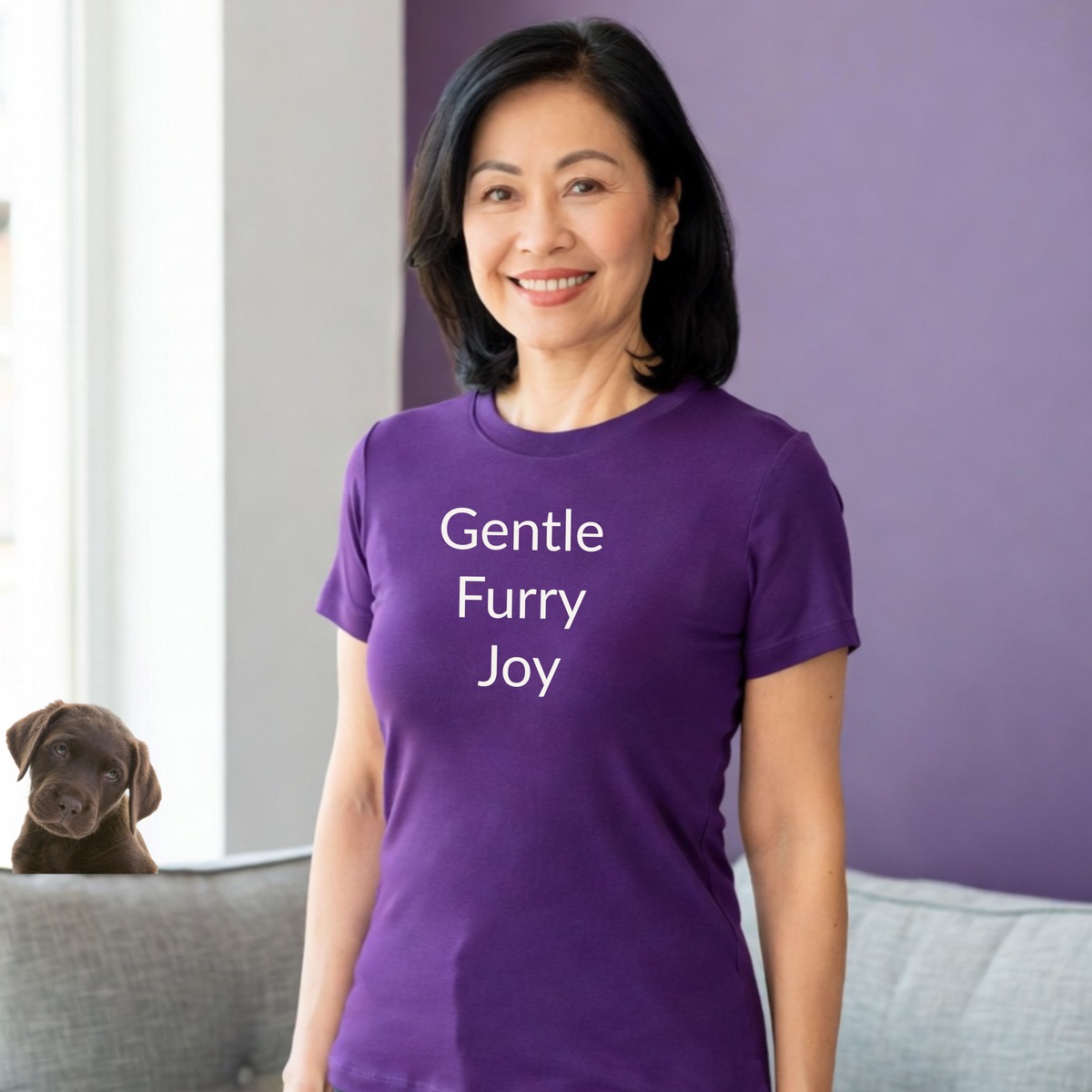 Gentle Furry Joy - Unisex T-shirt - Soft Style 100% Cotton