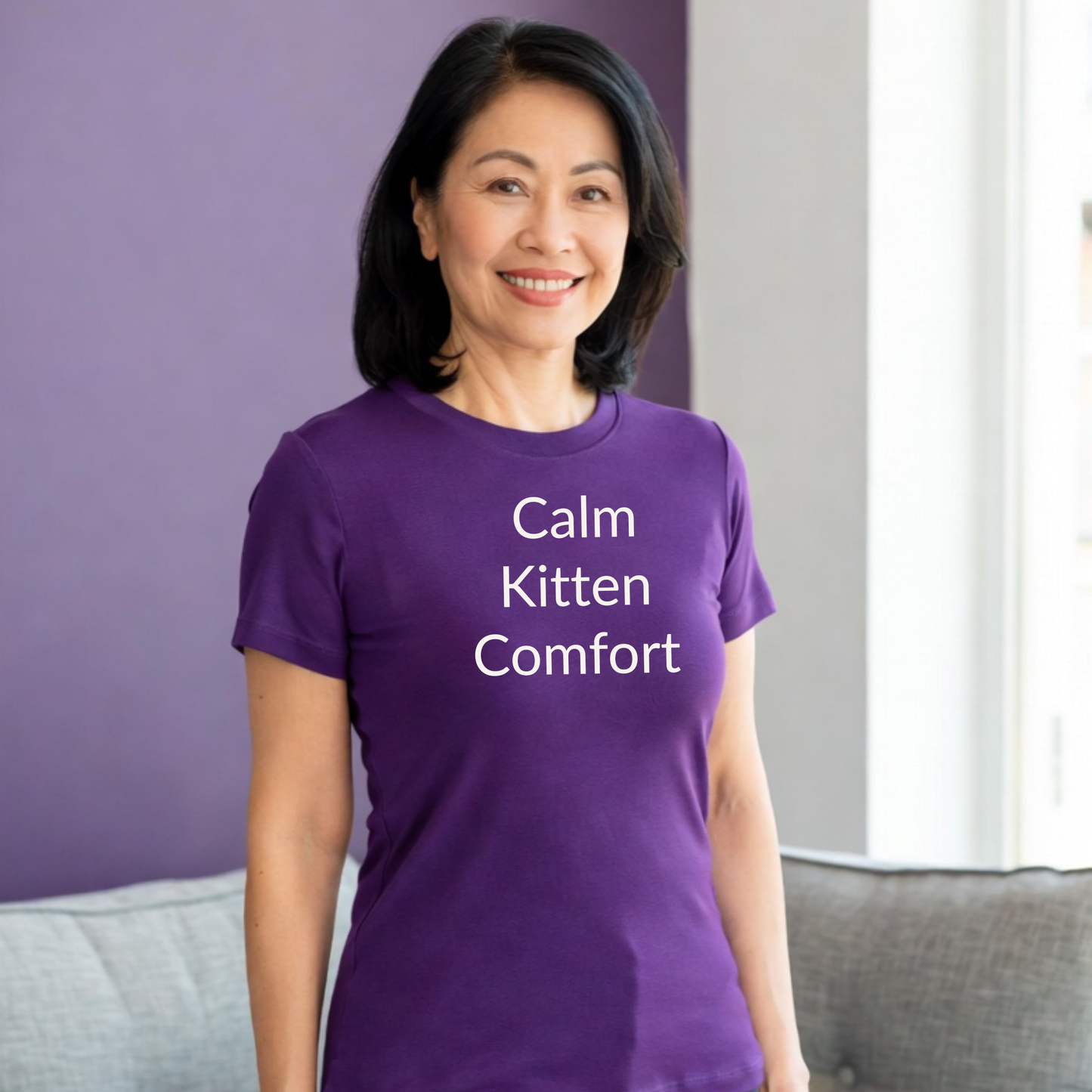Calm Kitten Comfort - Unisex T-shirt - Soft Style 100% Cotton