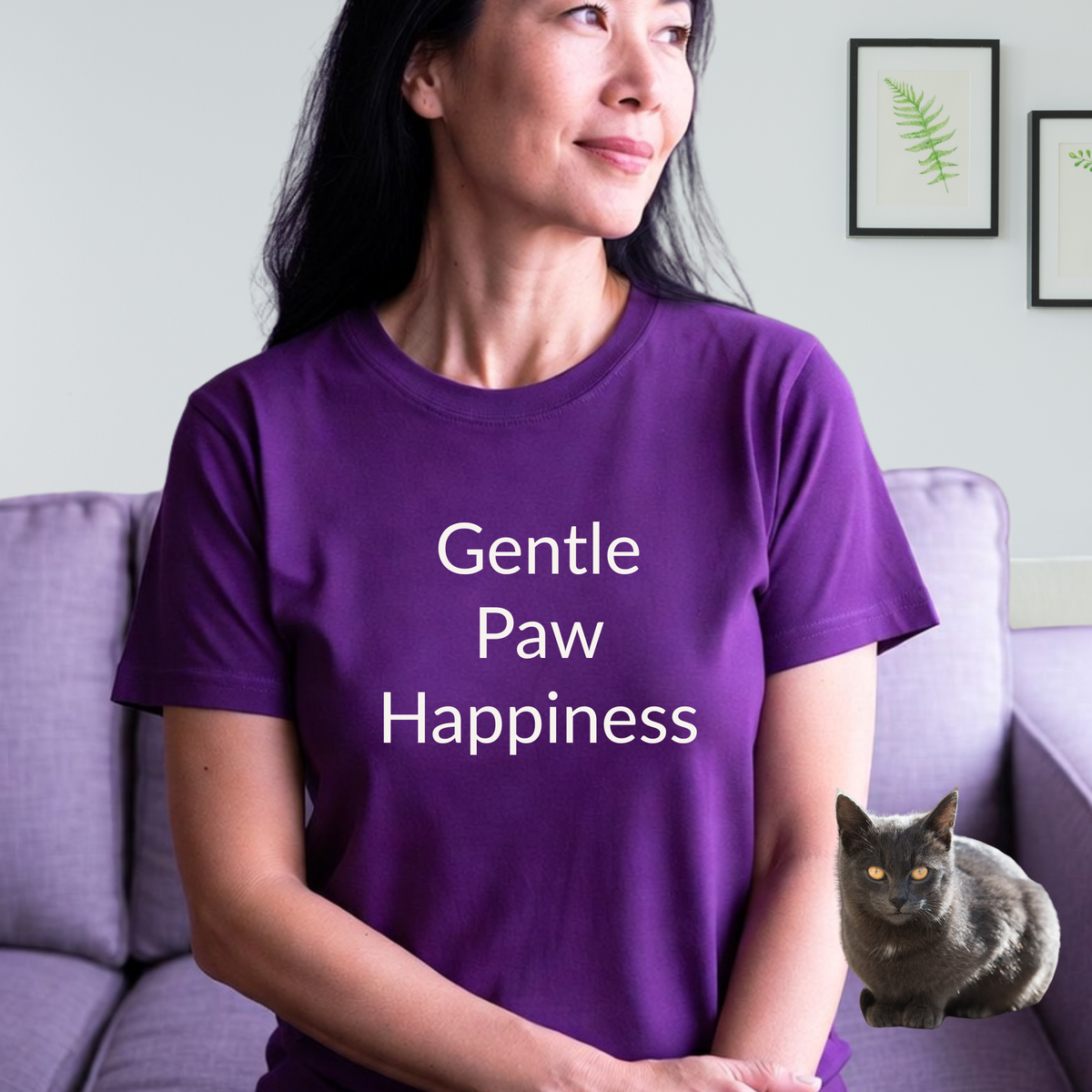Gentle Paw Happiness - Unisex T-shirt - Soft Style 100% Cotton