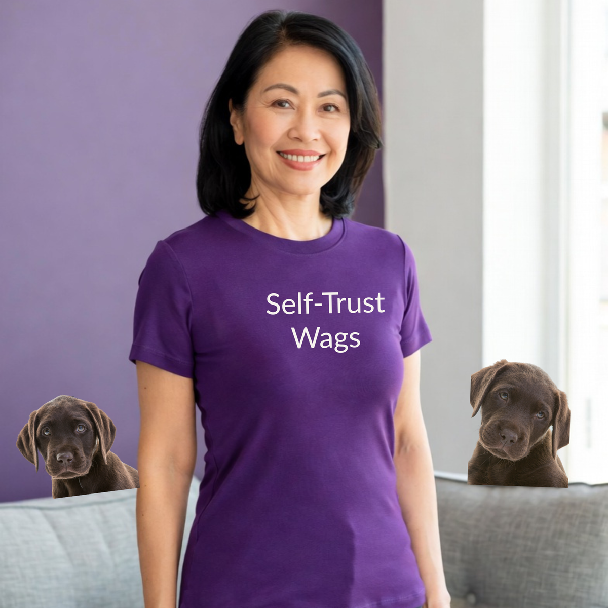 Self-Trust Wags - Unisex T-shirt - Soft Style 100% Cotton