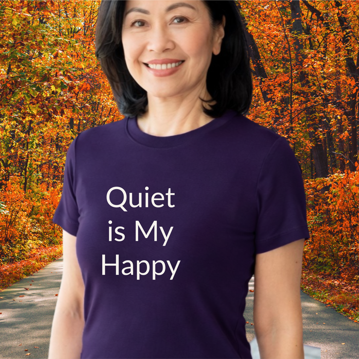 Quiet Is My Happy - Unisex Soft Style 100% Cotton Short Sleeve T-shirt