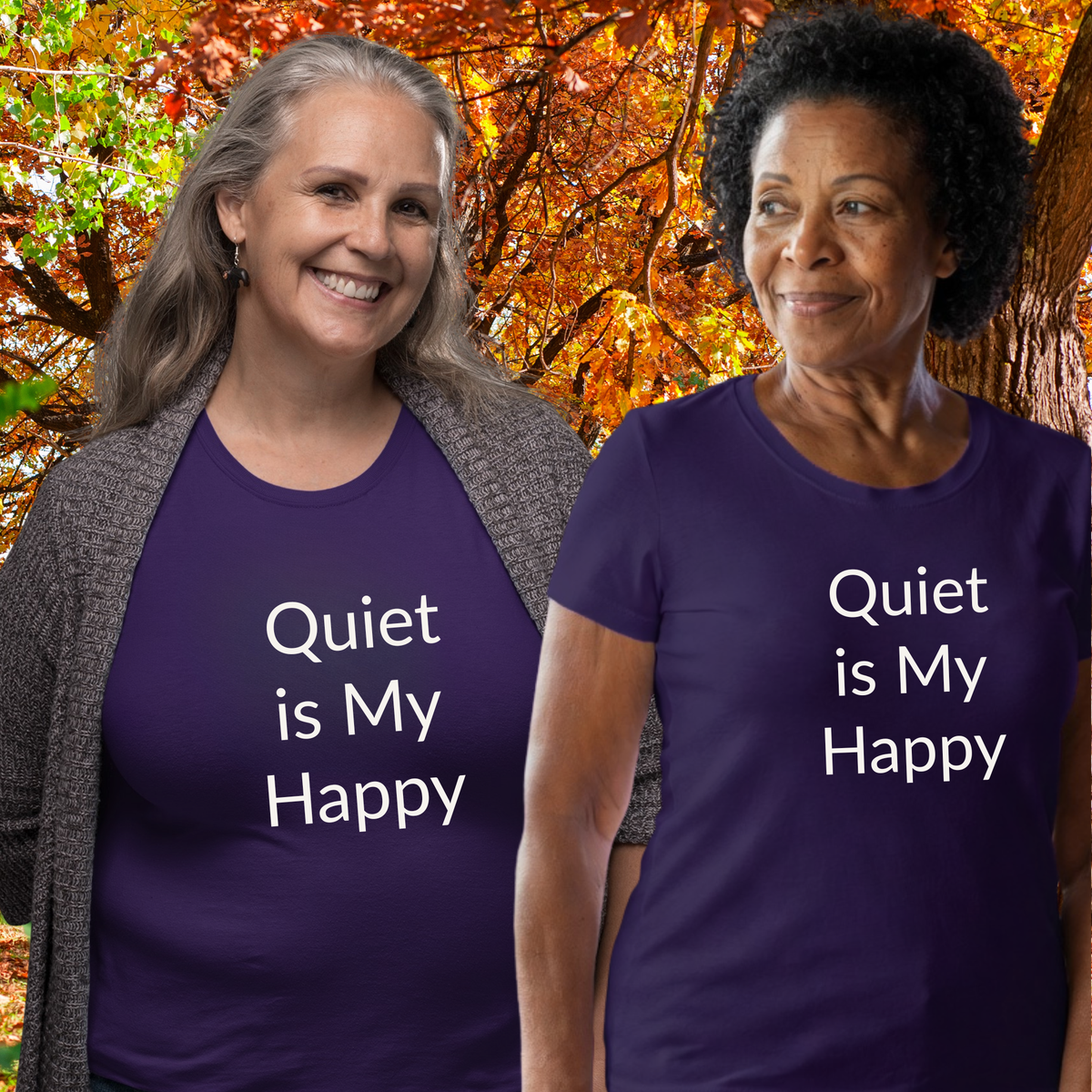 Quiet Is My Happy - Unisex Soft Style 100% Cotton Short Sleeve T-shirt