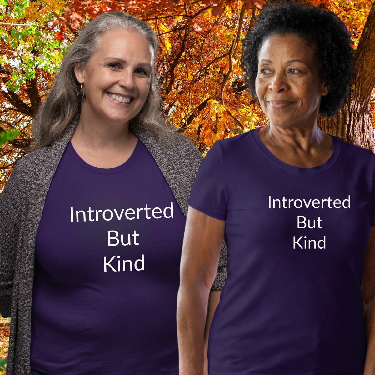 Introverted But Kind - Unisex T-shirt - Soft Style 100% Cotton