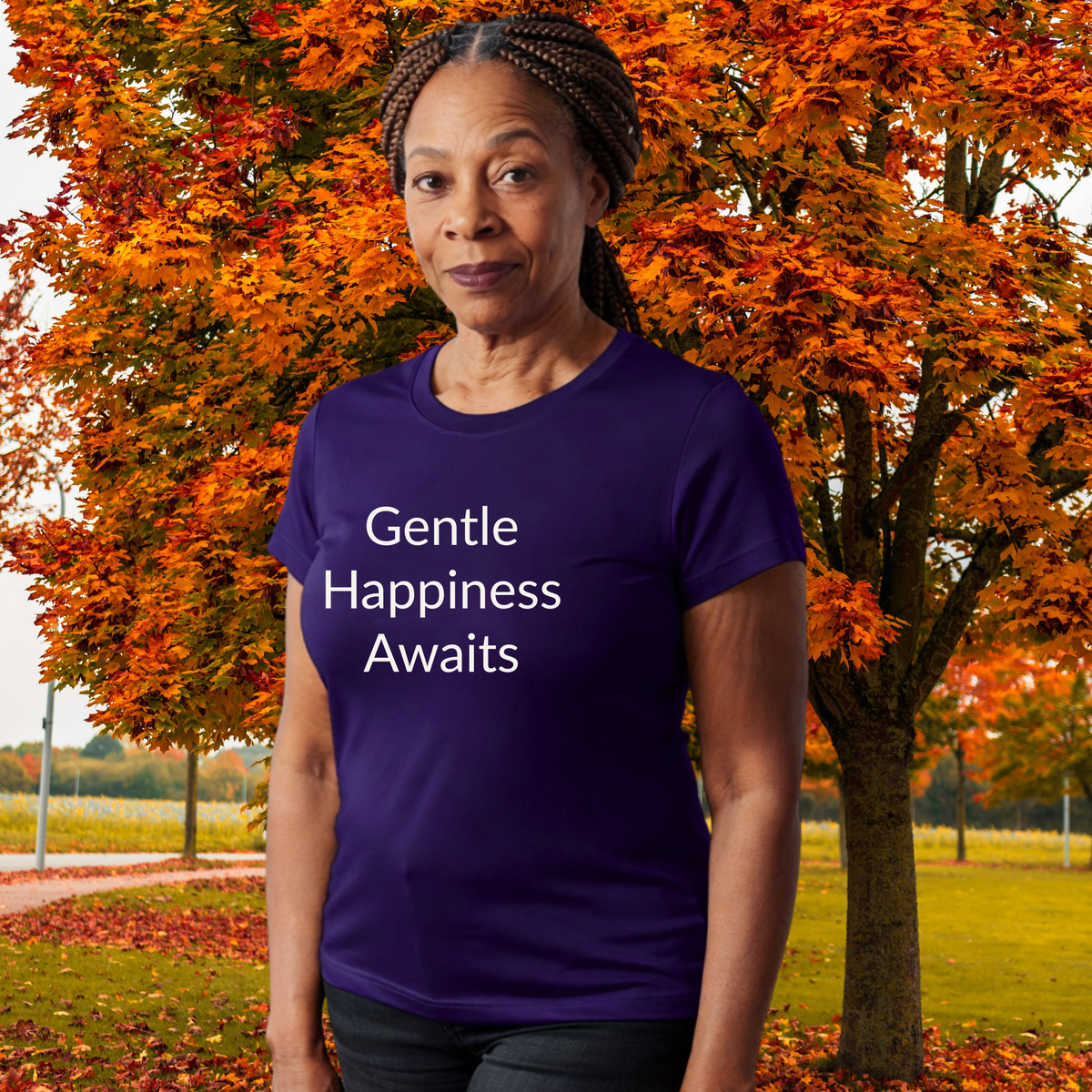 Gentle Happiness Awaits - Unisex T-shirt - Soft Style 100% Cotton