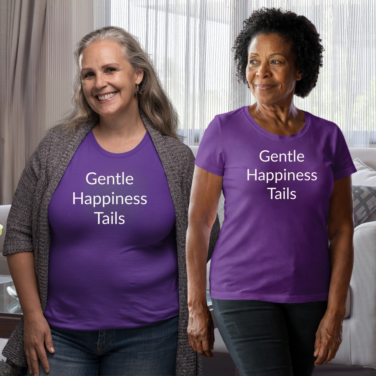 Gentle Happiness Tails - Unisex T-shirt - Soft Style 100% Cotton