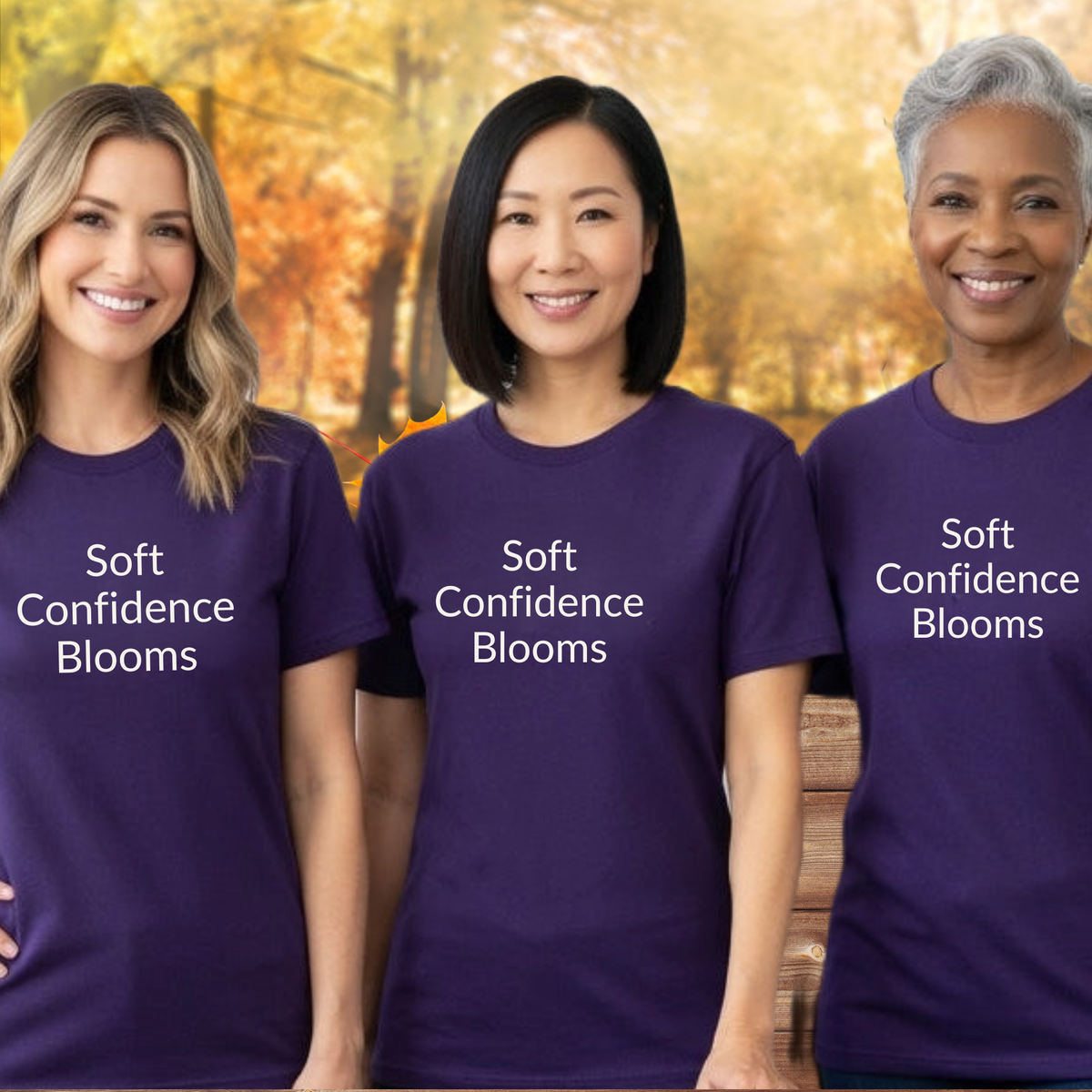 Soft Confidence Blooms - Unisex T-shirt - Soft Style 100% Cotton