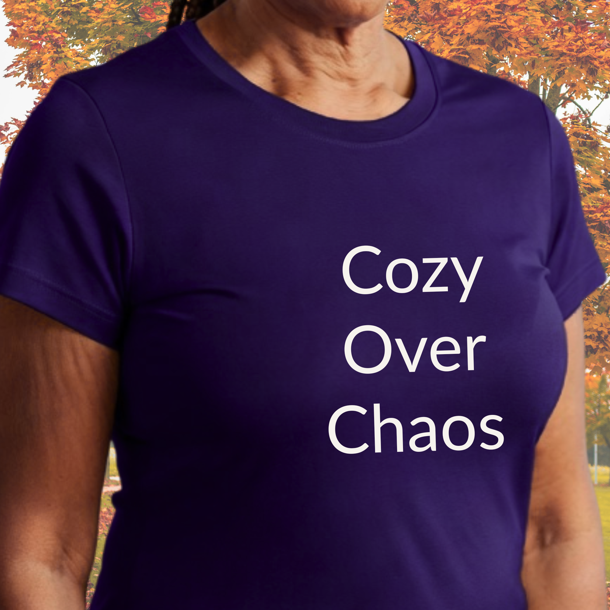 Cozy Over Chaos - Unisex T-shirt - Soft Style 100% Cotton