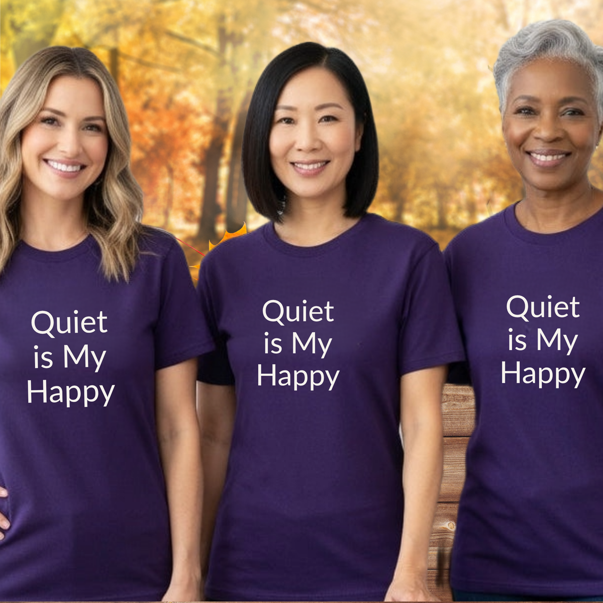 Quiet Is My Happy - Unisex Soft Style 100% Cotton Short Sleeve T-shirt