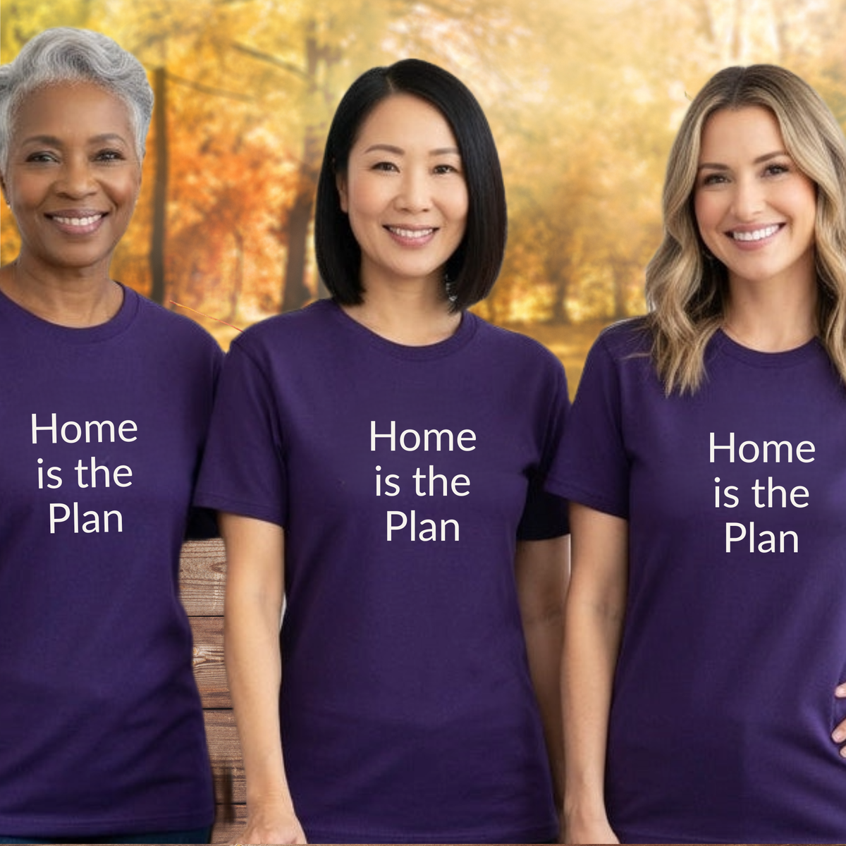 Home is the Plan - Unisex T-shirt - Soft Style 100% Cotton